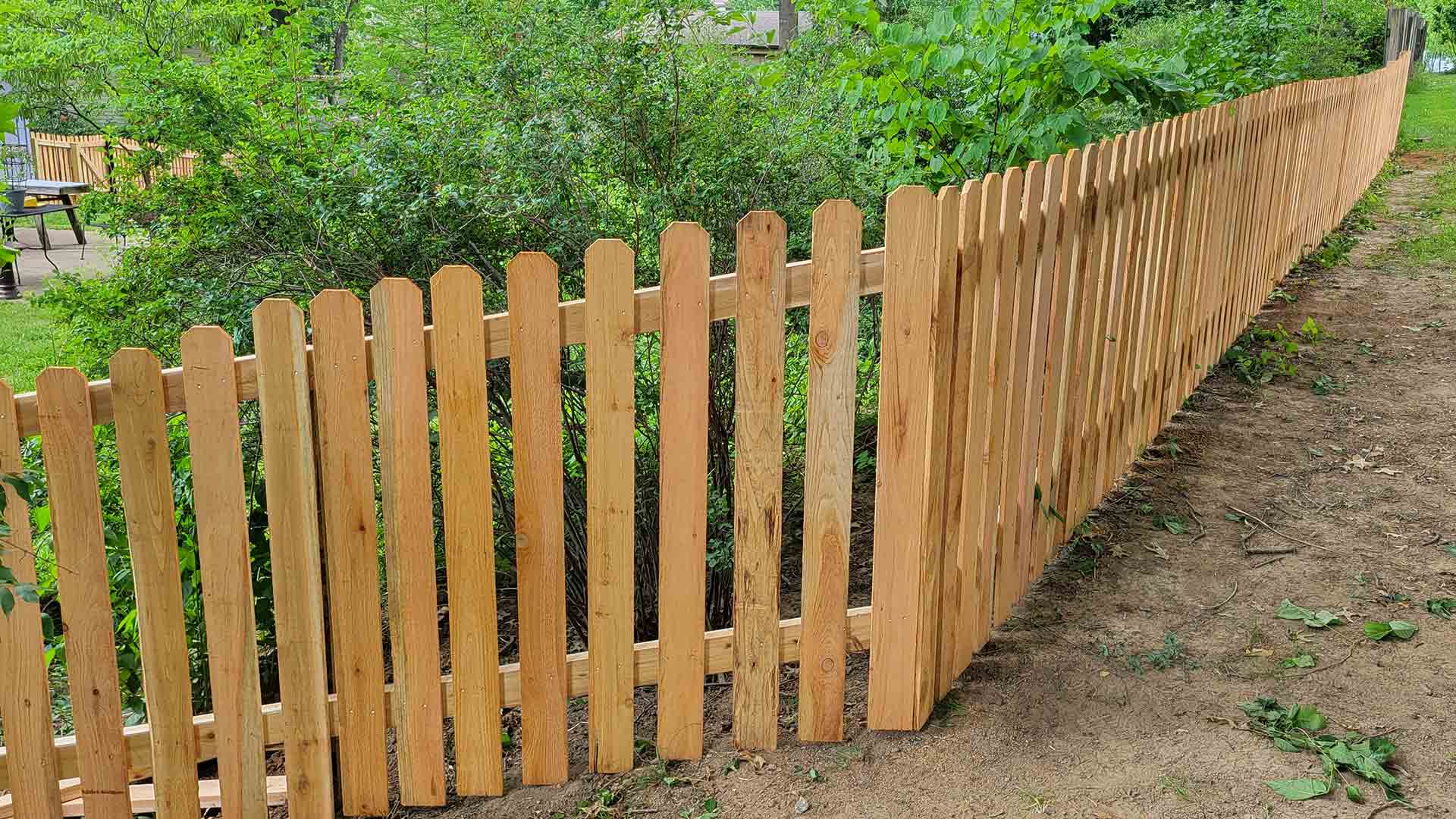 Professional wood fence installation in Oklahoma City - Beautiful privacy fence by OKC Fence Pros