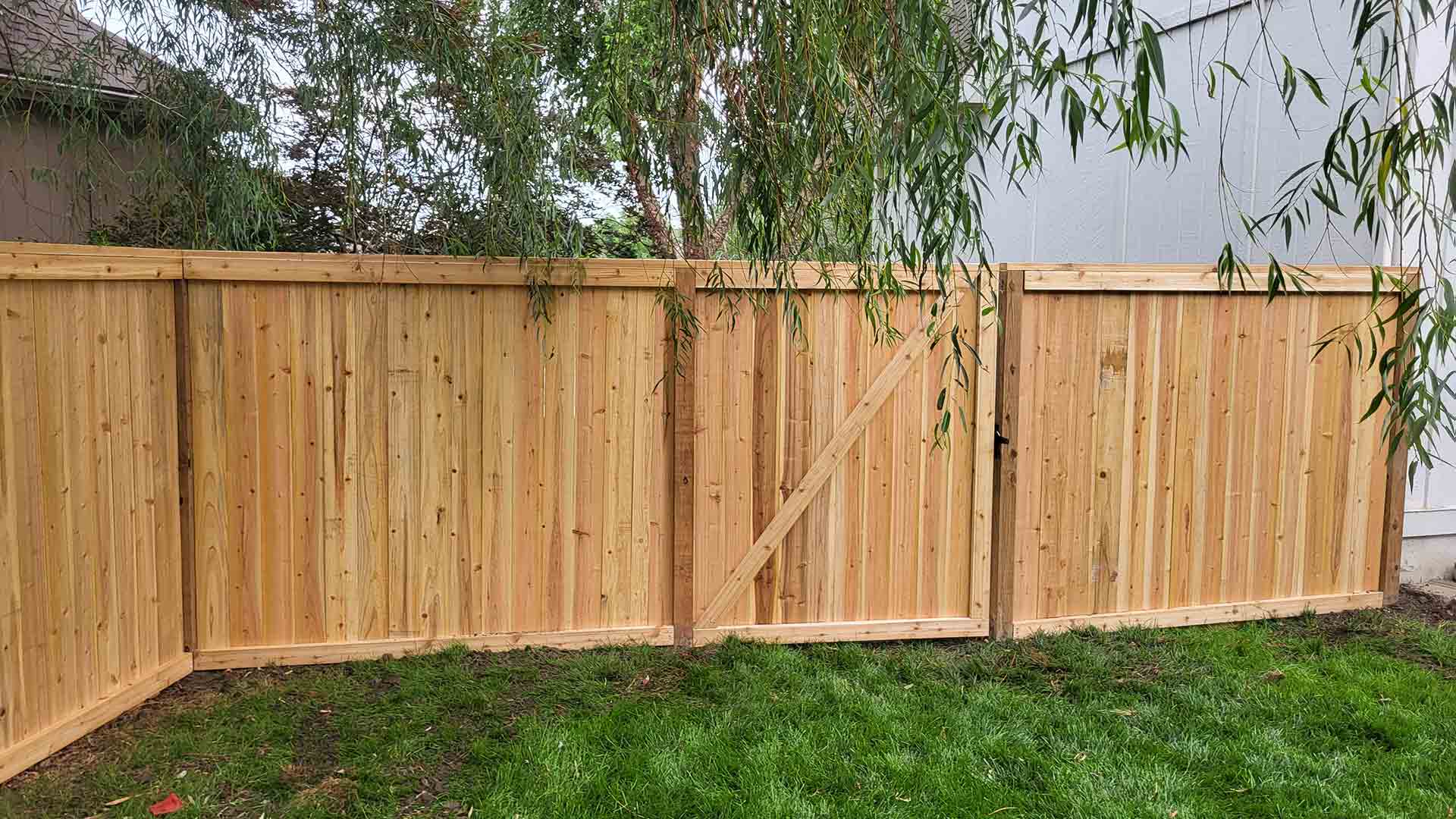 Classic wooden fence design in Oklahoma City